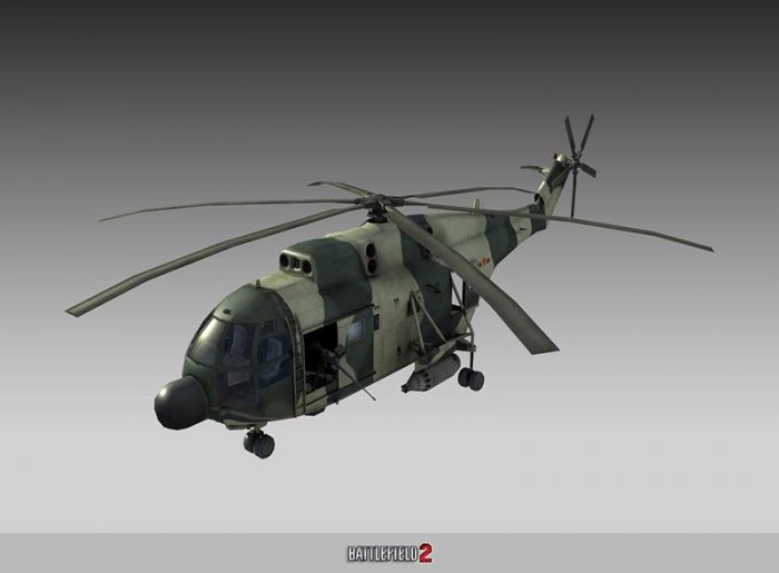 Battlefield 2 Zhisheng-8 (Z-8 Transport Helicopter)