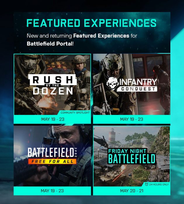 Battlefield 2042 Featured Experiences - New