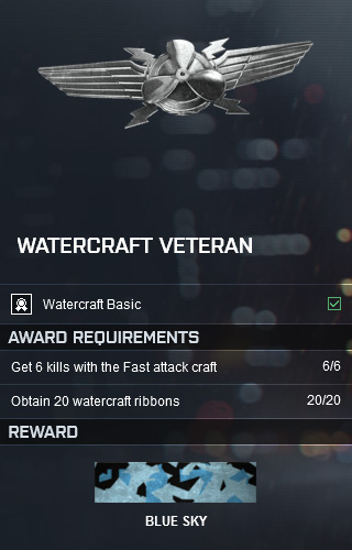 Battlefield 4 Watercraft Veteran Assignment