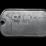 Battlefield 4 Skull Man Dog Tag