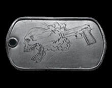 Battlefield 4 Handgun Medal Dog Tag