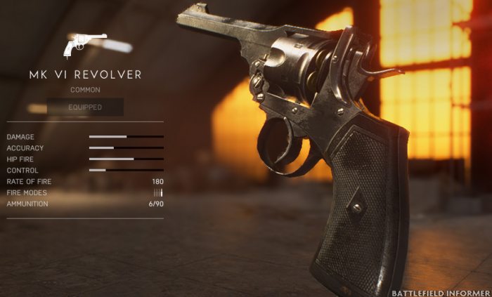 Battlefield V MK VI Revolver