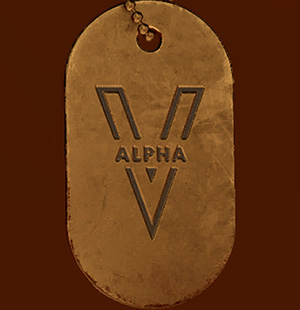 Battlefield V Closed Alpha Warrior Dog Tag