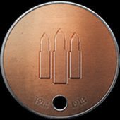 Battlefield 1 Support Recruit Dog Tag - Front