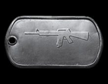 Battlefield 4 M16A4 Master Dog Tag
