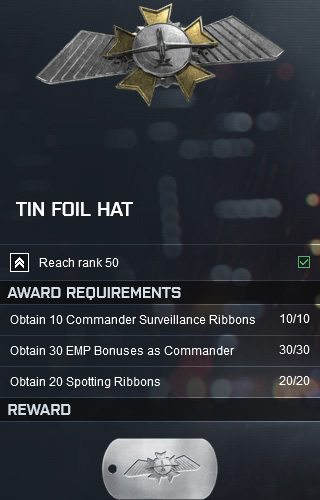 Battlefield 4 Tin Foil Hat Assignment