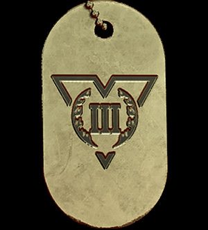 Battlefield V Trial By Fire Gold Dog Tag