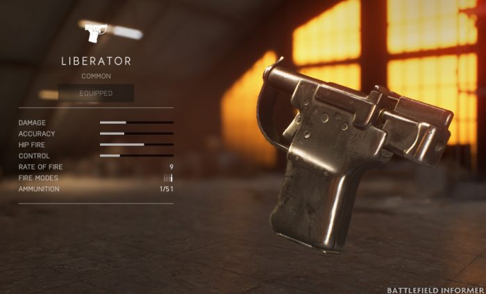 Battlefield V Liberator Pistol