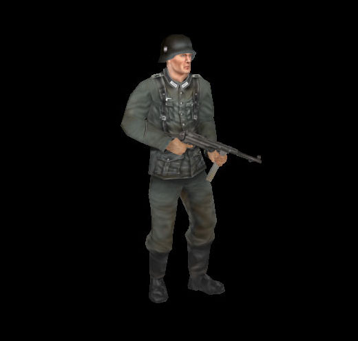 Battlefield 1942 German Soldier Render
