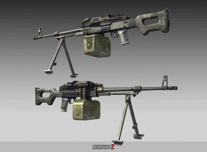 Battlefield 2 Kord Heavy Machine Gun