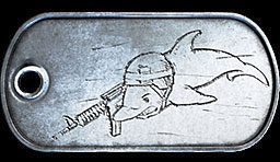 Battlefield 3 Diving Dolphin Dog Tag