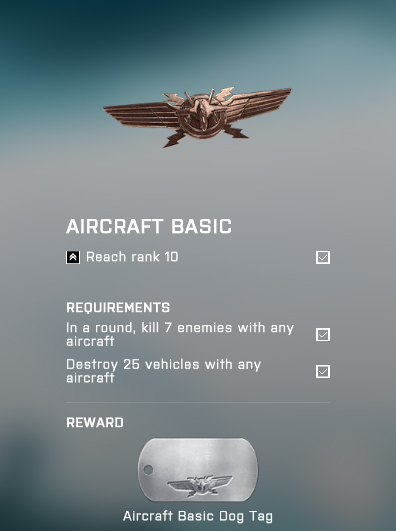 Battlefield 4 Aircraft Basic Assignment