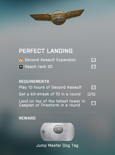 Battlefield 4 Perfect Landing assignment