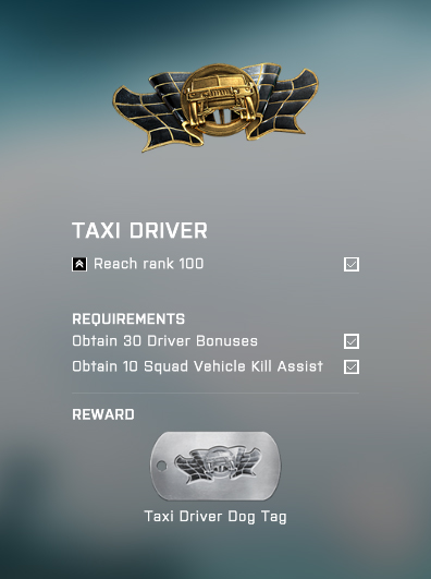 Battlefield 4 Taxi Driver Assignment