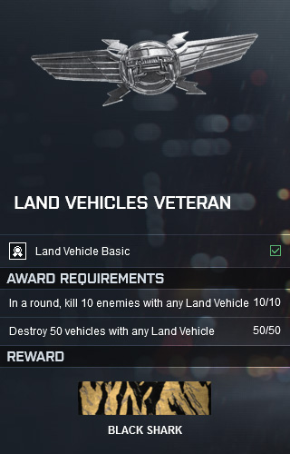 Battlefield 4 Land Vehicles Veteran Assignment