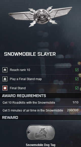 Battlefield 4 Snowmobile Assignment