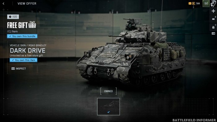 Battlefield 6 Dark Drive Vehicle Skin