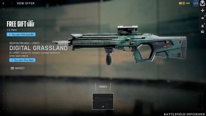 Battlefield 6 Digital Grassland Weapon Skin
