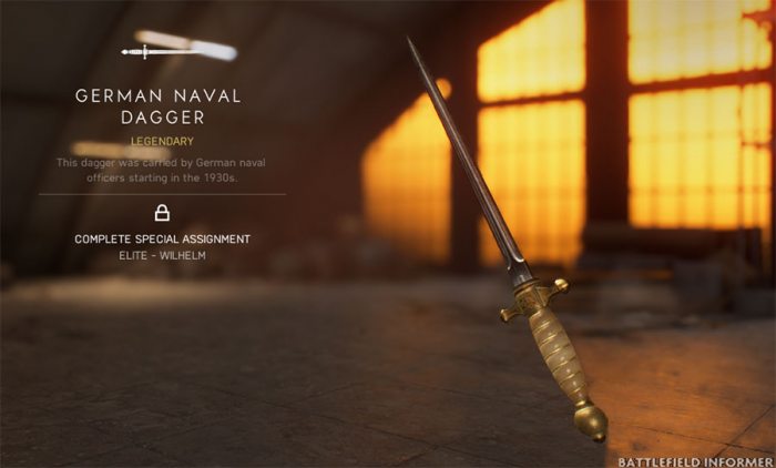 Battlefield V German Naval Dagger