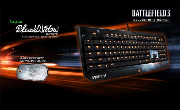 Battlefield 3 Razer Black Widow Keyboard - 1
