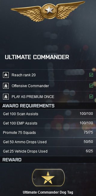 Battlefield 4 Ultimate Commander Assignment