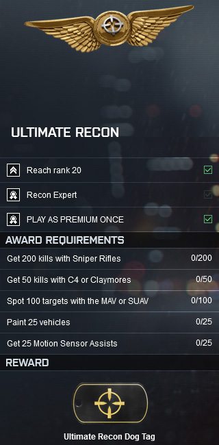 Battlefield 4 Ultimate Recon Assignment
