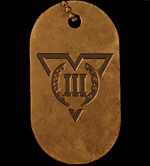 Battlefield V Trial By Fire Bronze Dog Tag