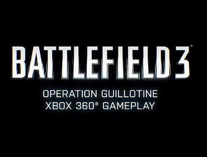 Battlefield 3 Operation Guillotine: Xbox 360