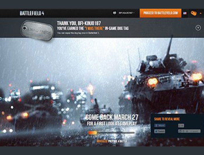 Battlefield 4 Website Dog Tag Are Now LIVE
