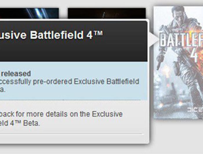 Battlefield 4 Beta Listed In Origin