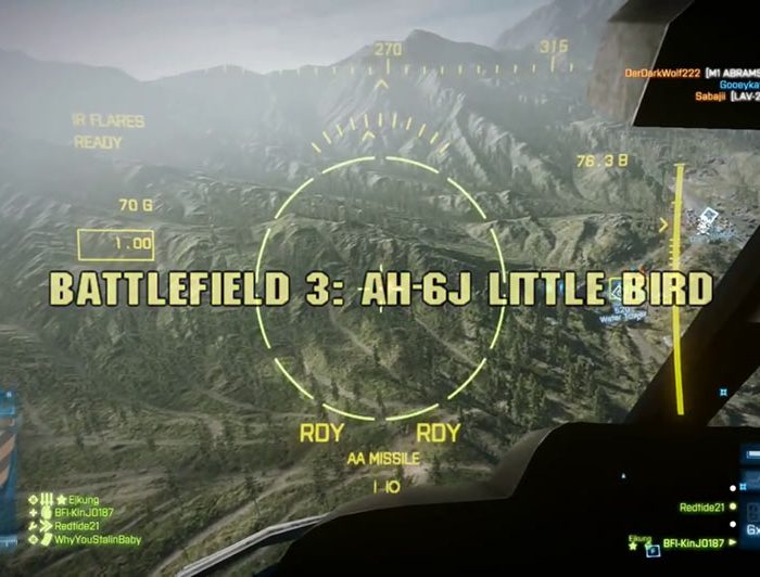 Battlefield 3 AH-6J Little Bird