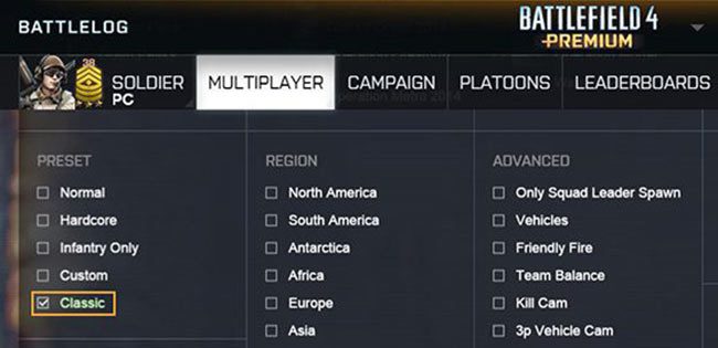 Battlefield 4 Classic Mode Battlefield 4 Classic Mode