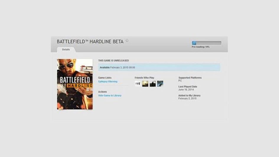 Battlefield Hardline Preload Now Available (Open Beta)