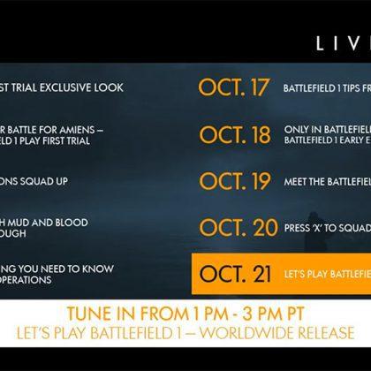 Road To Battlefield 1 Worldwide Release