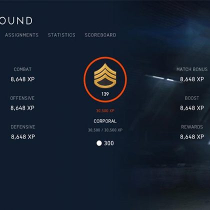 Battlefield V Career Rank Raised To 500