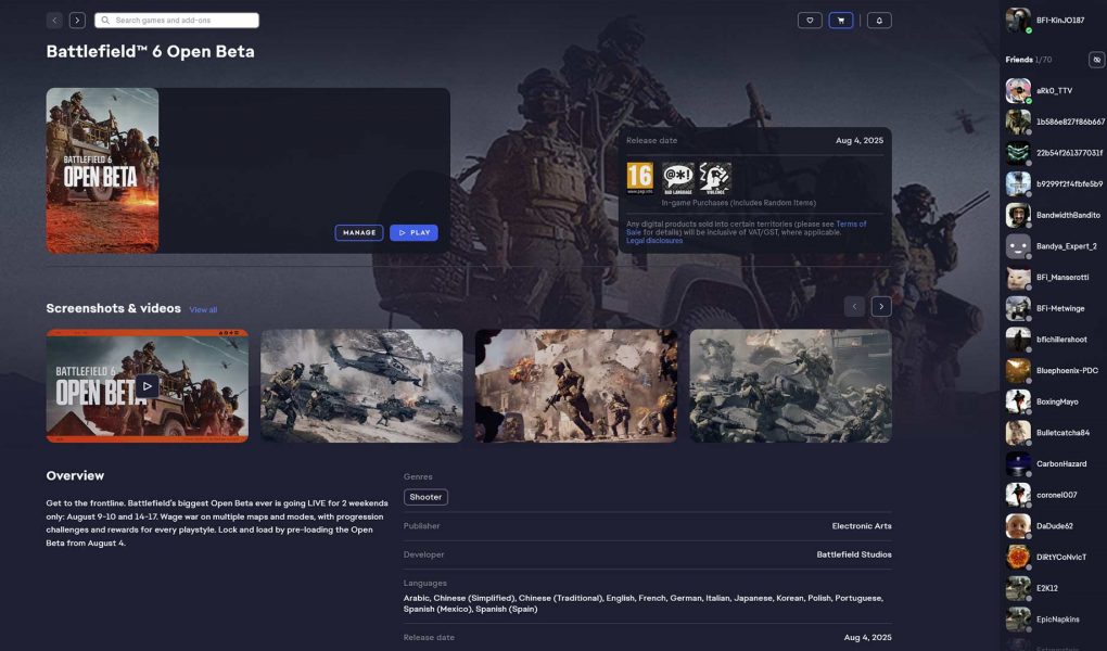 Battlefield 6 Open Beta Pre-Load